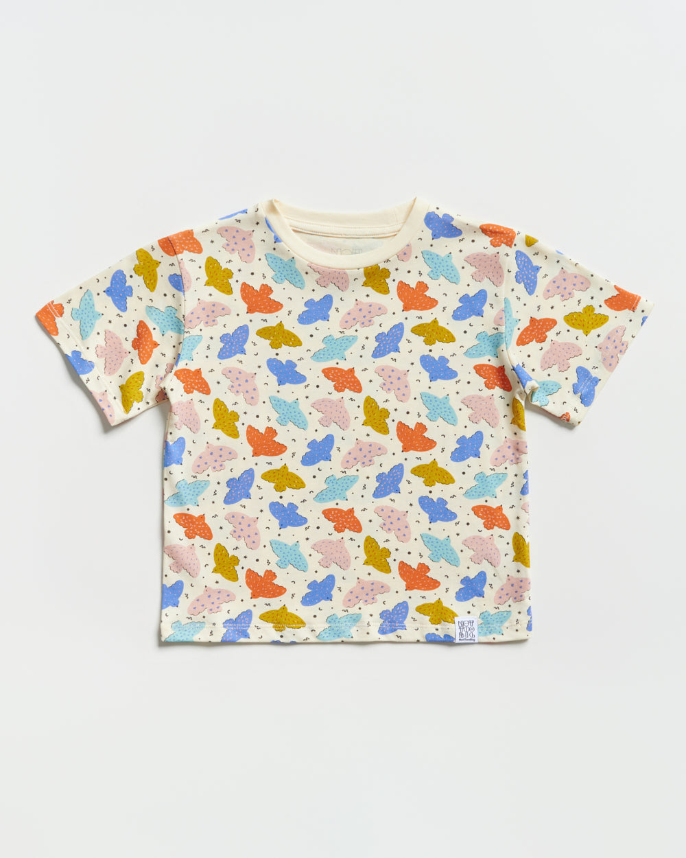 Not Too Big Birds Oversized Tee - Pink Playground