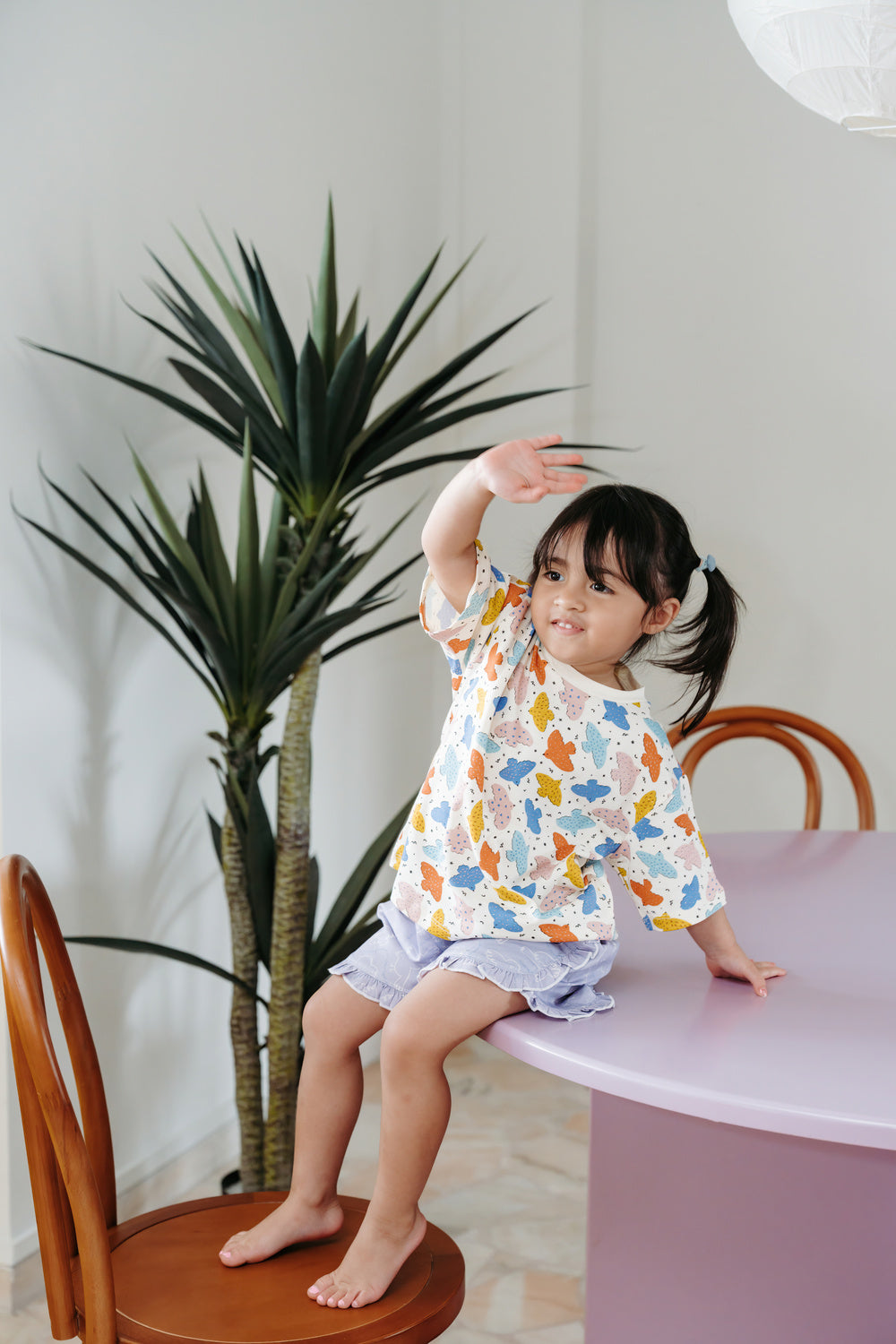 Not Too Big Birds Oversized Tee - Pink Playground