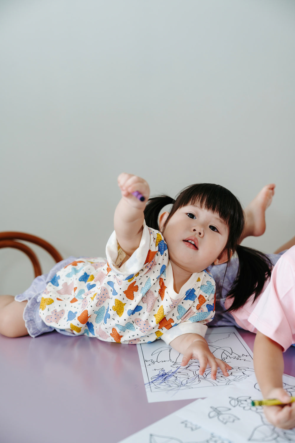 Not Too Big Birds Oversized Tee - Pink Playground