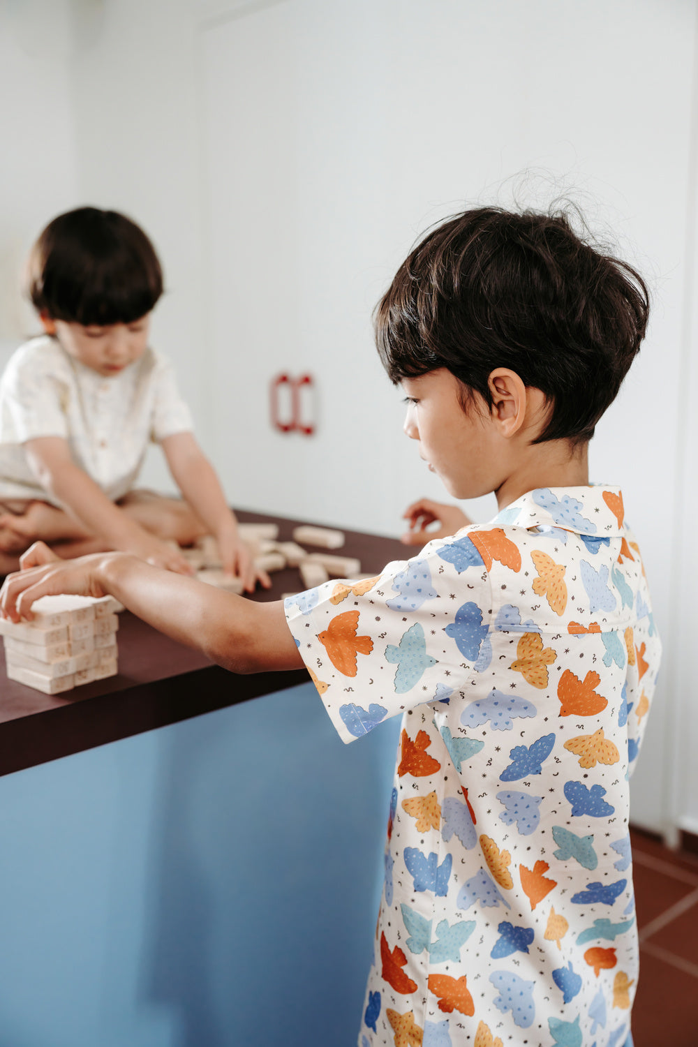 Not Too Big Birds Collared Shirt - Playground