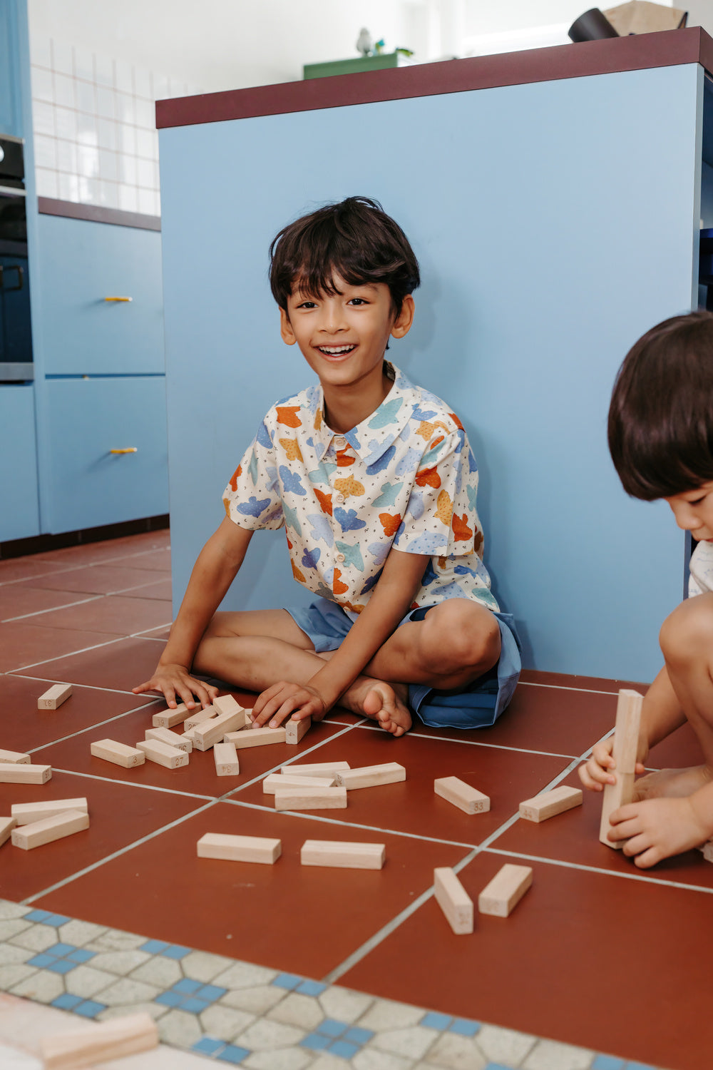 Not Too Big Birds Collared Shirt - Playground