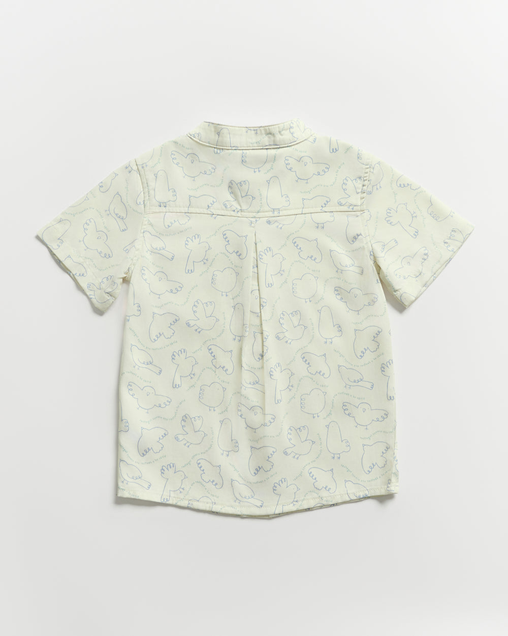Not Too Big Birds Collared Shirt - Bluebird