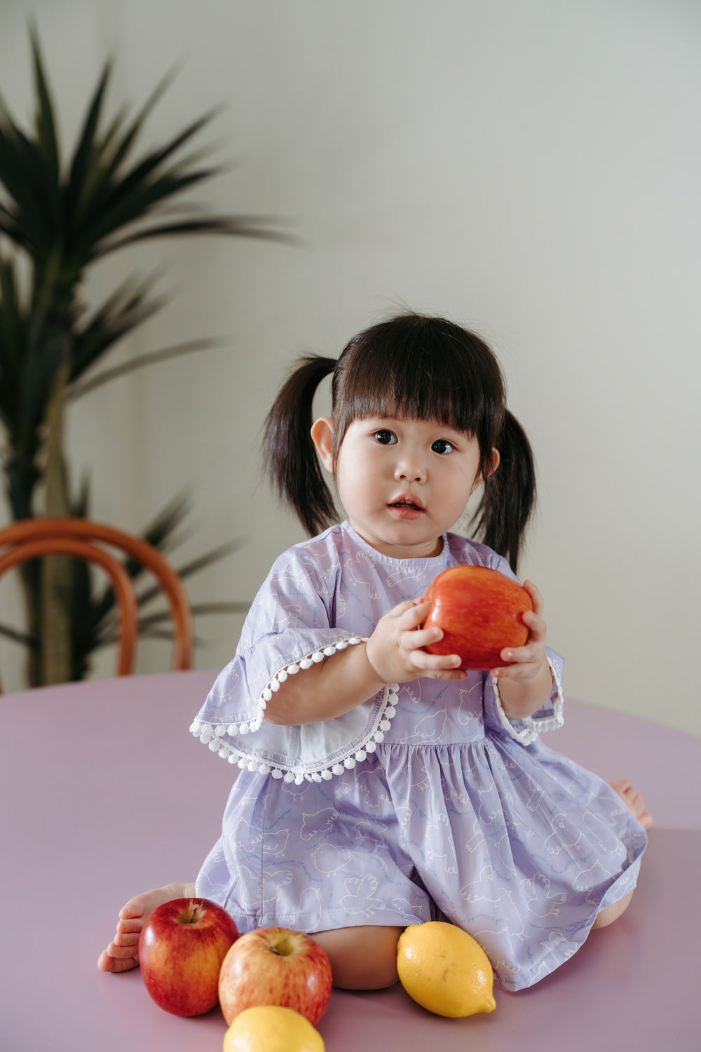 Not Too Big Birds Flutter Babydoll Top