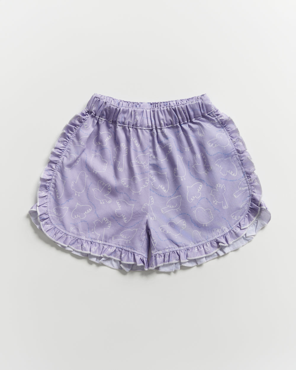 Not Too Big Flutter Shorts - Lilac
