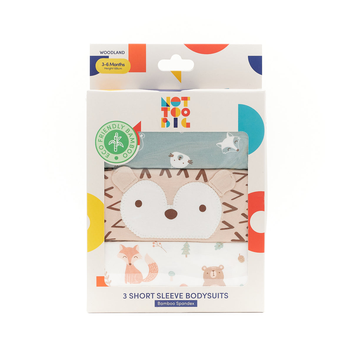 Not Too Big Woodland Bodysuit - 3 Pack