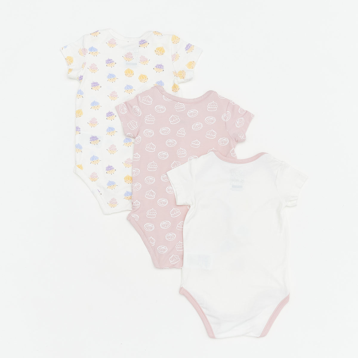 Not Too Big Iced Gem Short Sleeve Bodysuits - 3 Pack
