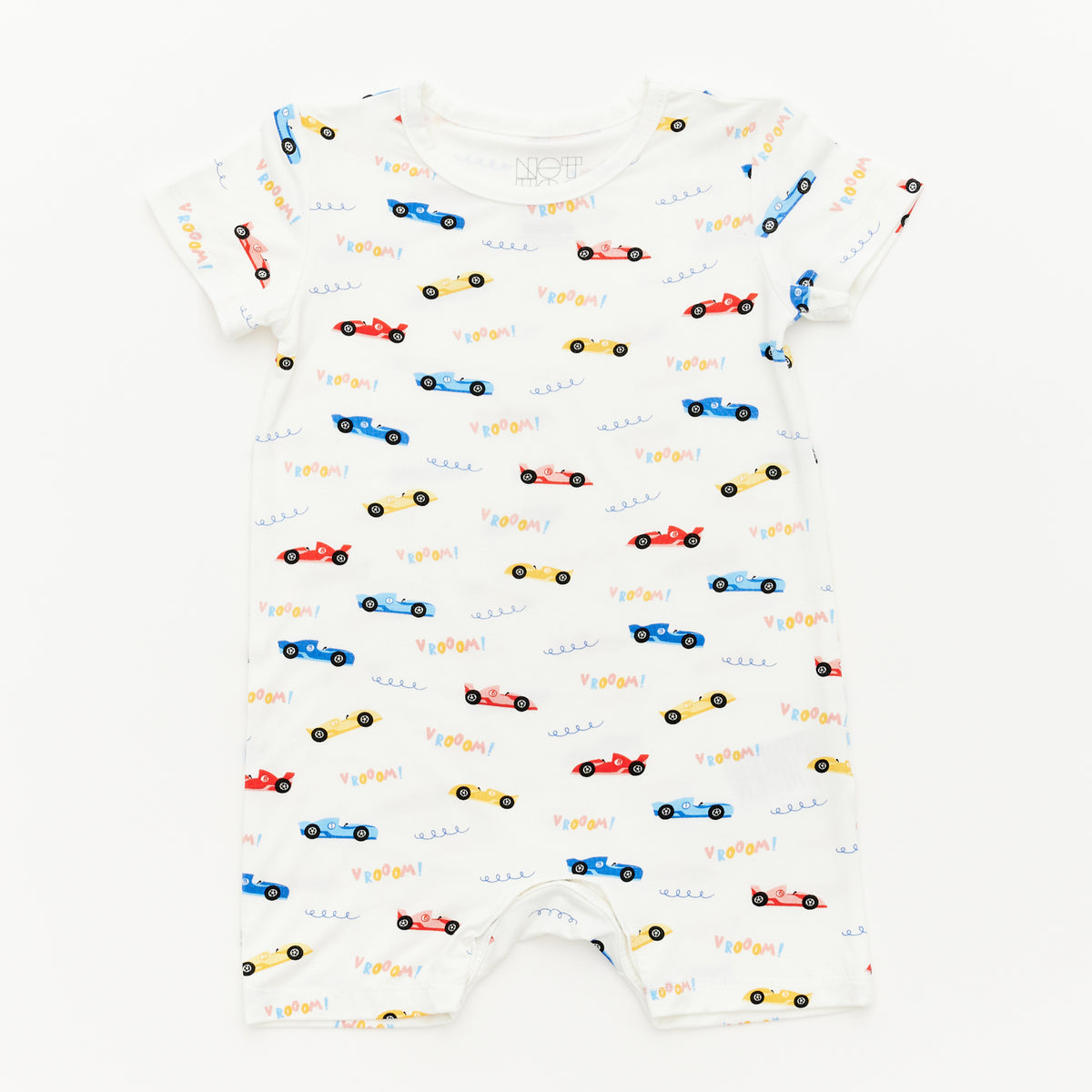 Not Too Big Tiny Racer Short Sleeve Rompers- 2 Pack