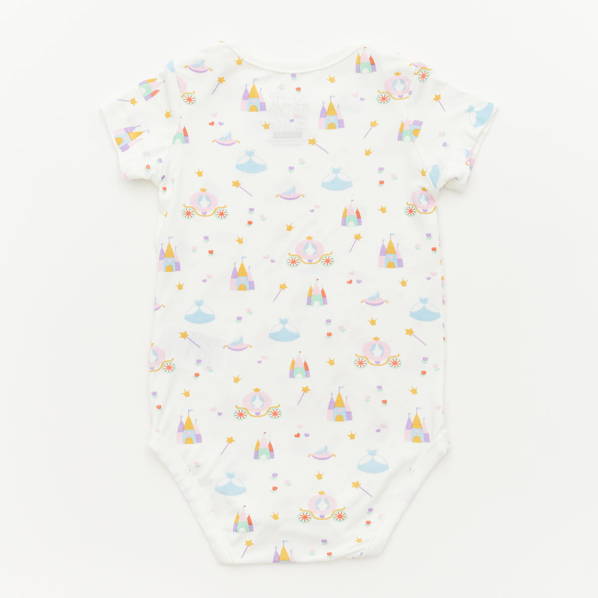 Princess Short Sleeve Bodysuits - 3 Pack