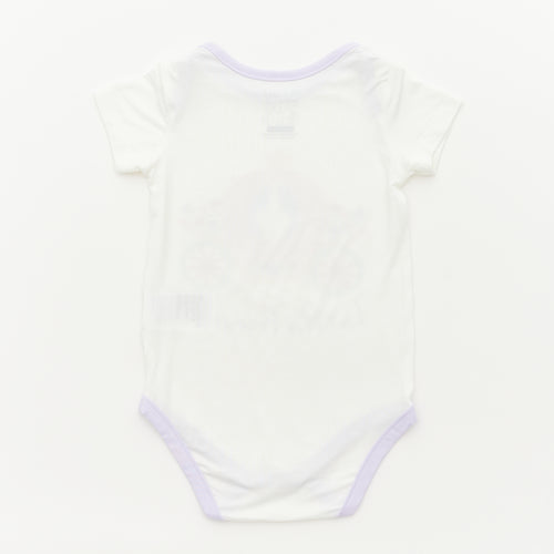 Princess Short Sleeve Bodysuits - 3 Pack