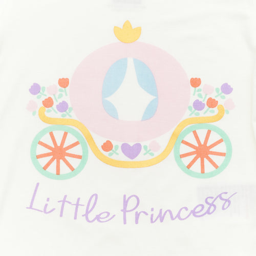 Princess Short Sleeve Bodysuits - 3 Pack