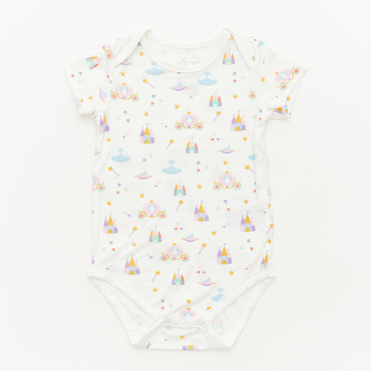 Not Too Big Princess Short Sleeve Bodysuits - 3 Pack