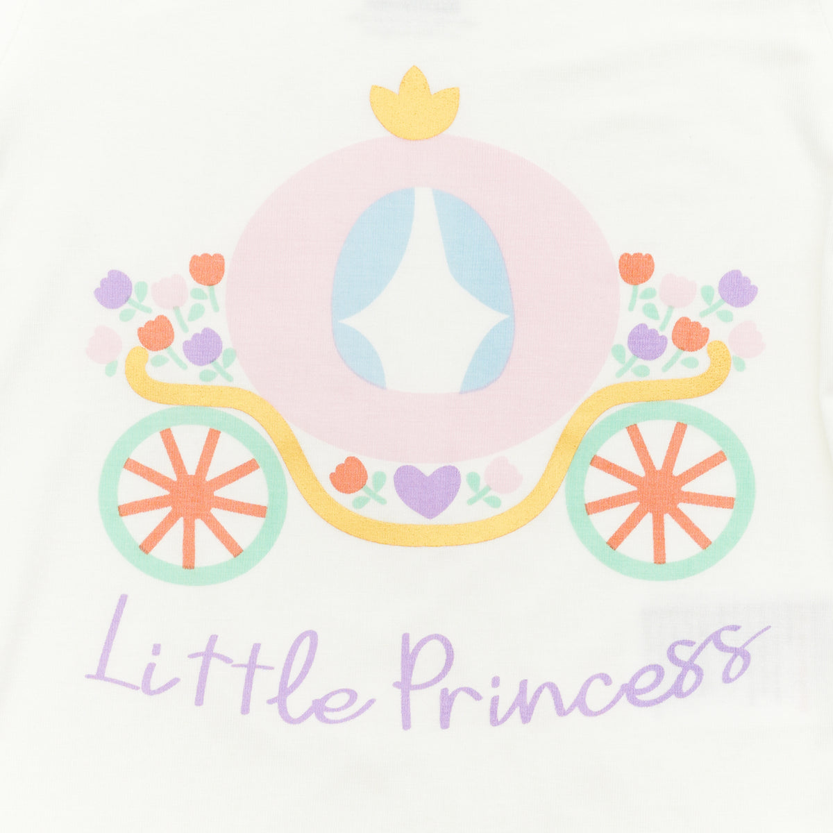 Not Too Big Princess Short Sleeve Bodysuits - 3 Pack