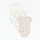 Safari Party Short Sleeve Bodysuit - 3 Pack