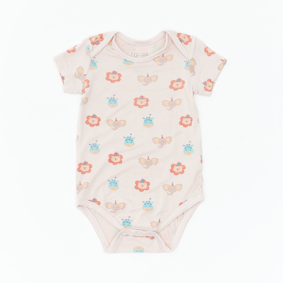 Safari Party Short Sleeve Bodysuit - 3 Pack
