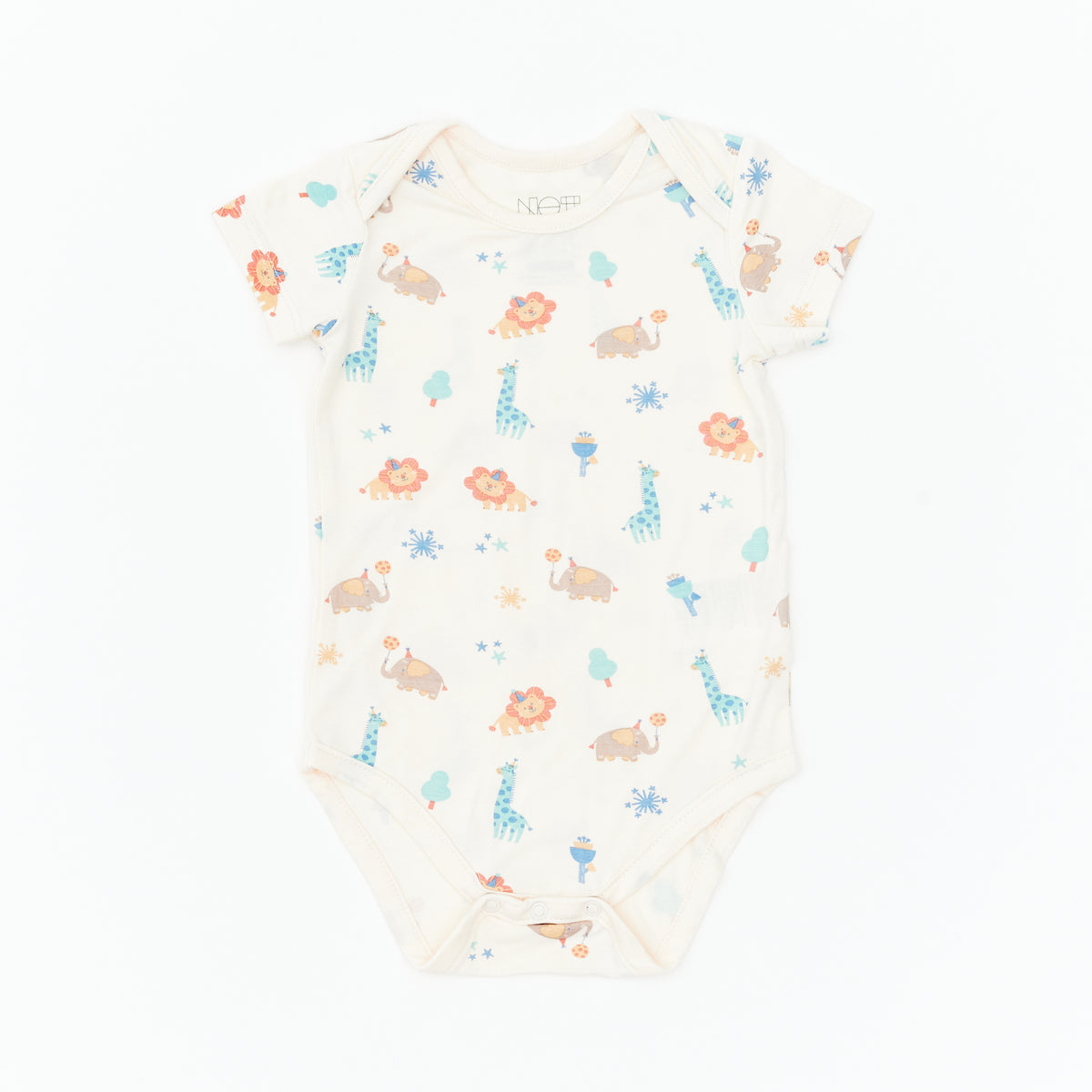 Safari Party Short Sleeve Bodysuit - 3 Pack