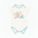 Safari Party Short Sleeve Bodysuit - 3 Pack
