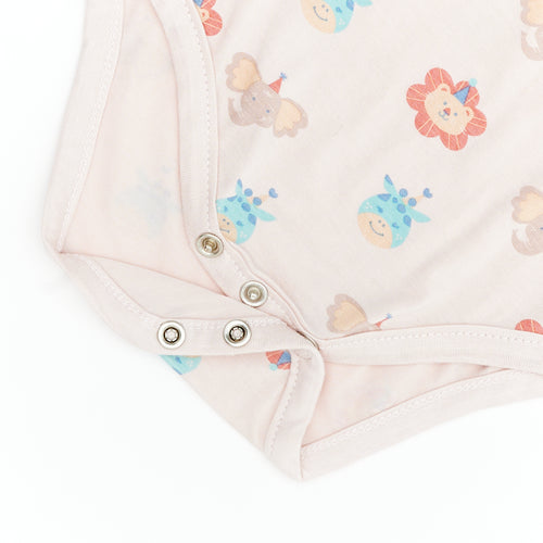 Safari Party Short Sleeve Bodysuit - 3 Pack