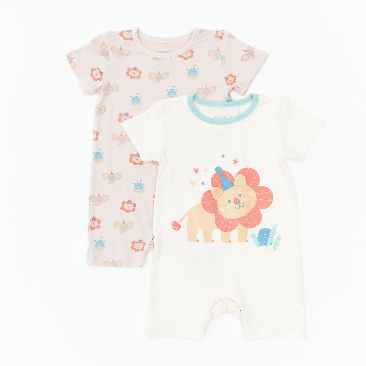 Safari Party Romper - 2 Pack