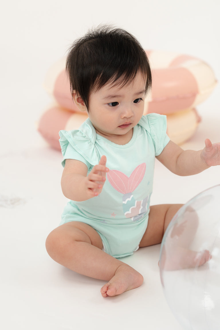 Not Too Big Mermaid Bodysuit - 3 Pack