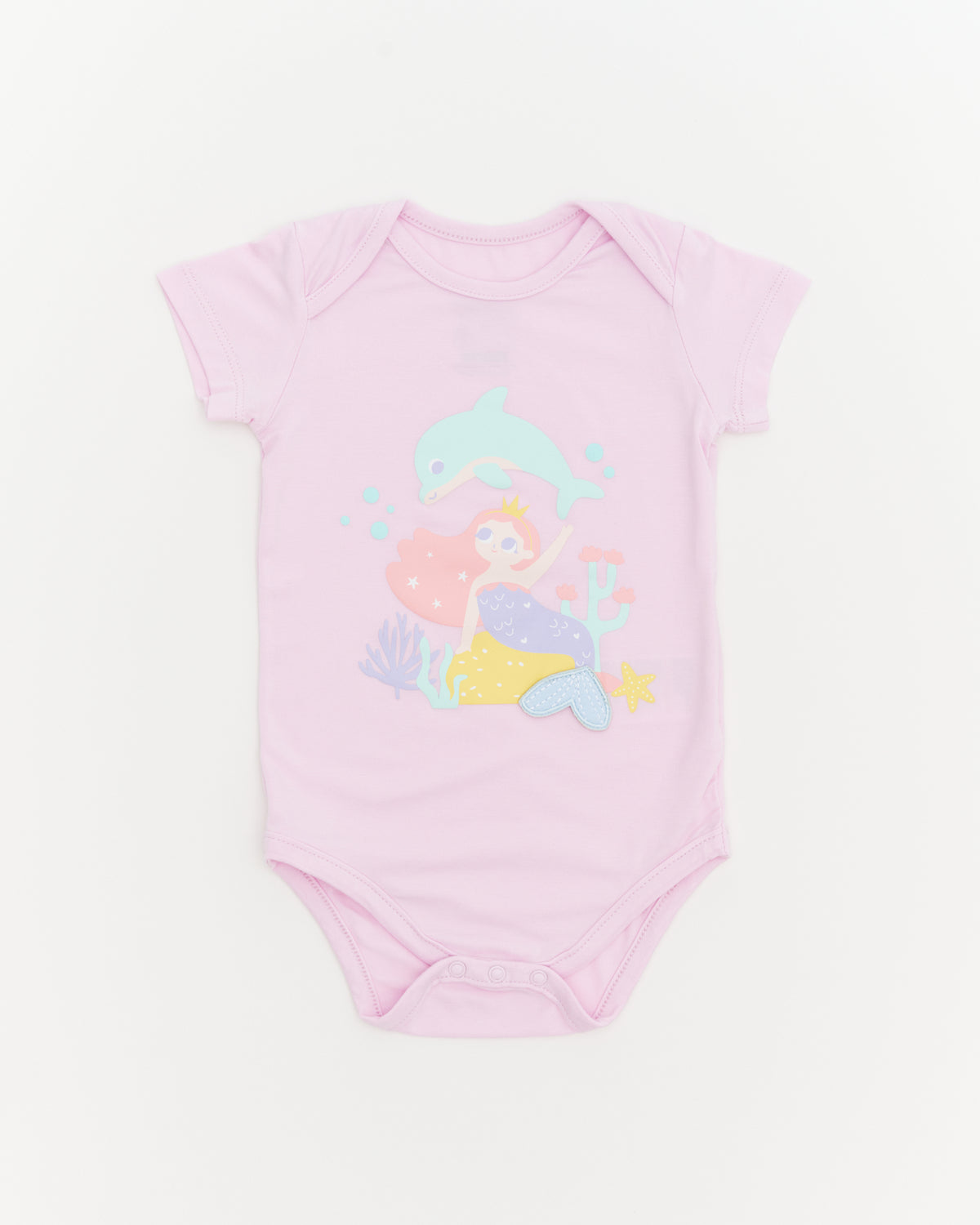 Not Too Big Mermaid Bodysuit - 3 Pack