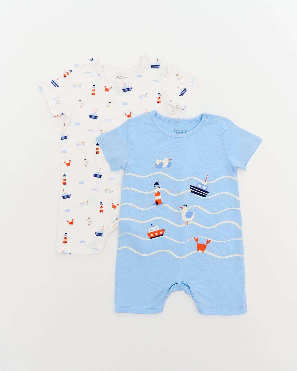 Not Too Big Captain Romper - 2 Pack