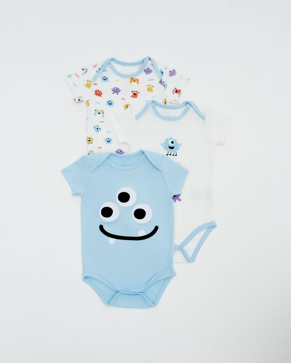 Not Too Big Monster Bodysuit - 3 Pack