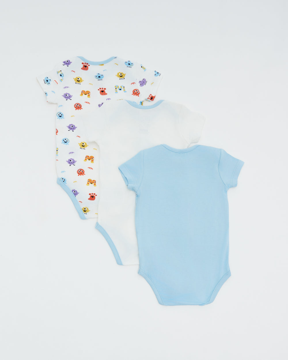 Not Too Big Monster Bodysuit - 3 Pack