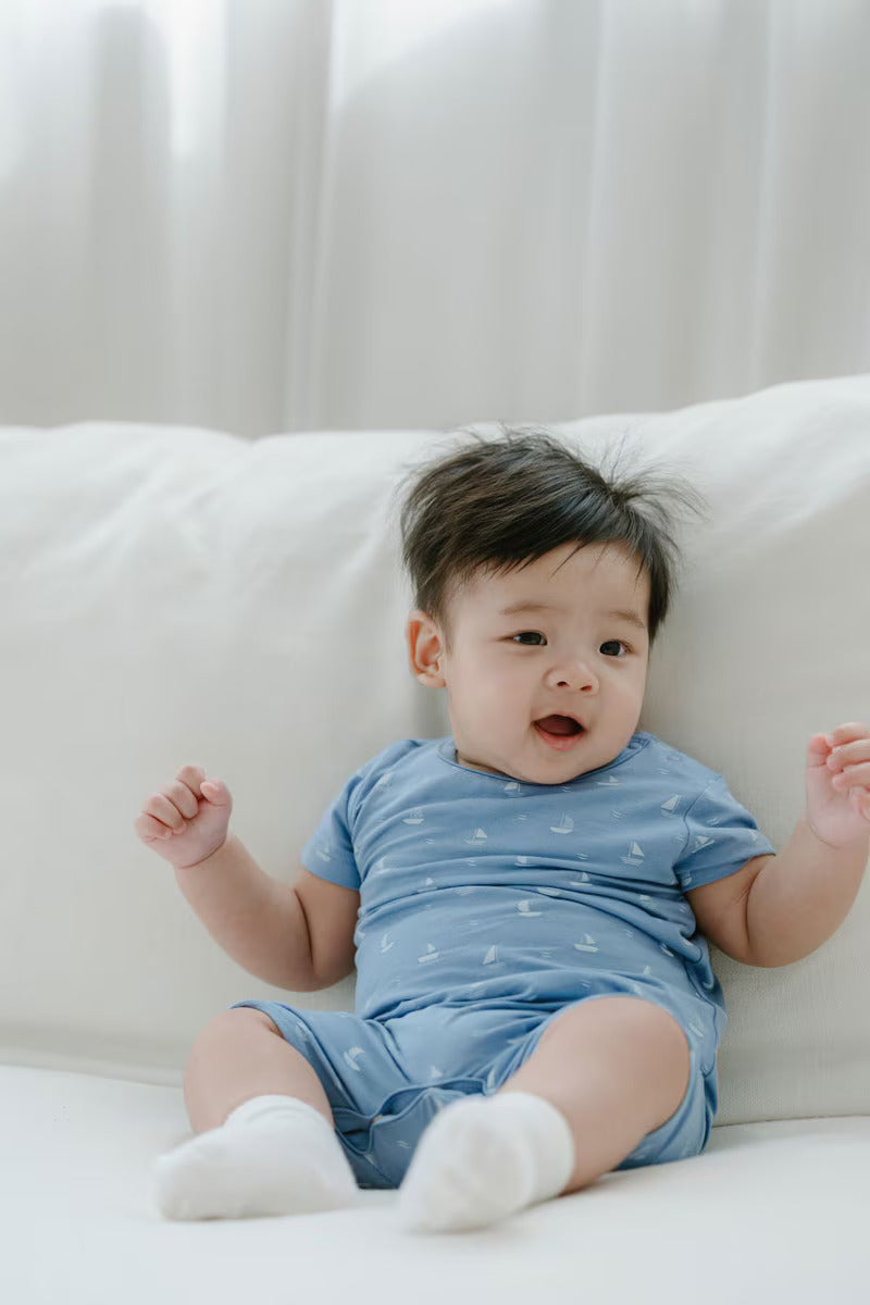 Not Too Big Whaley Romper - 2 Pack