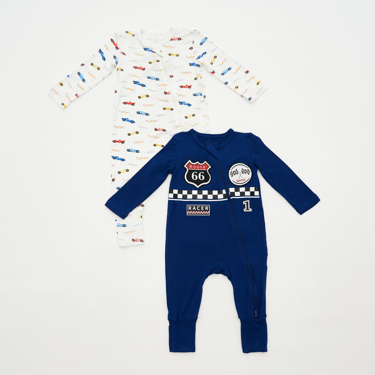 Not Too Big Tiny Racer Sleepsuits - 2 Pack