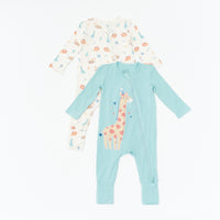 Safari Party Sleepsuit - 2 Pack