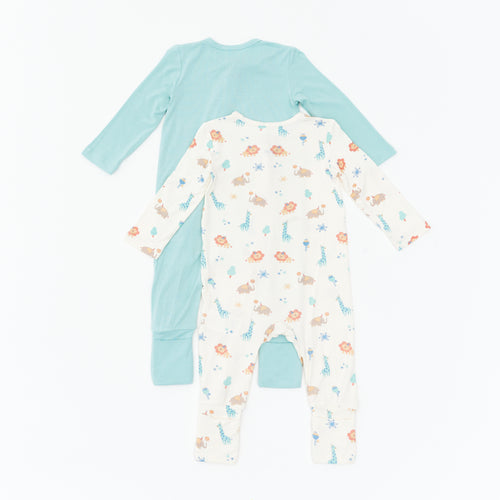 Safari Party Sleepsuit - 2 Pack