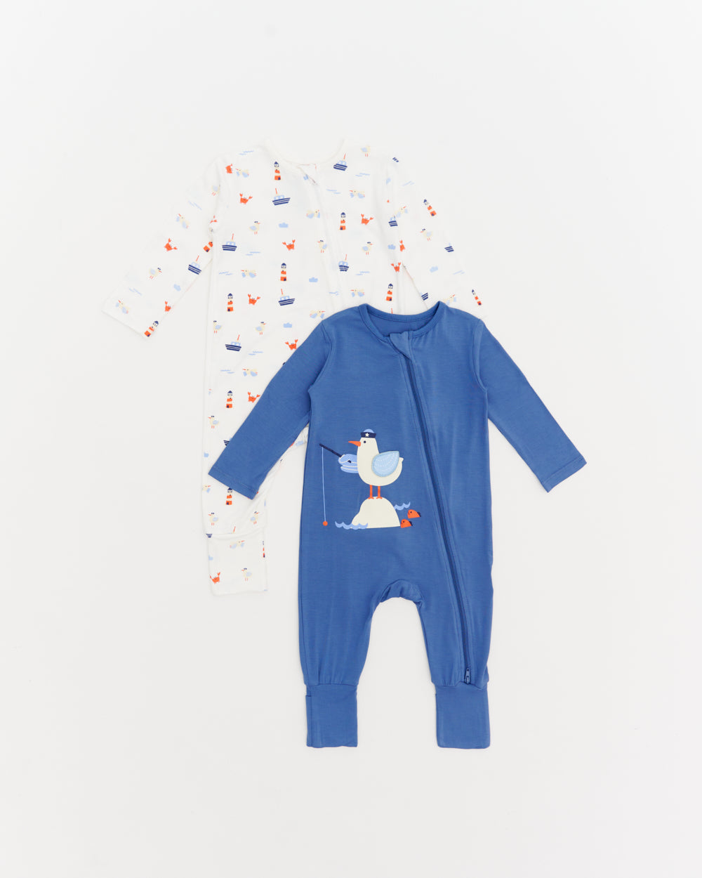 Not Too Big Captain Sleepsuit - 2 Pack