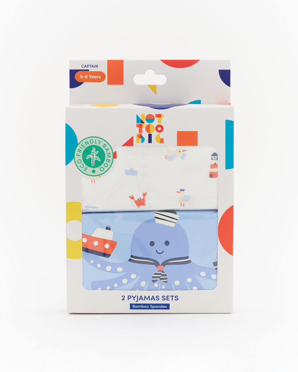 Not Too Big Captain Pyjamas - 2 Pack