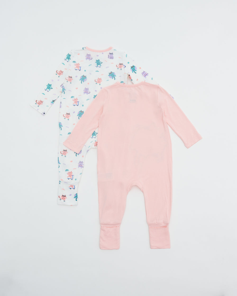 Not Too Big Kitten Sleepsuit - 2 Pack