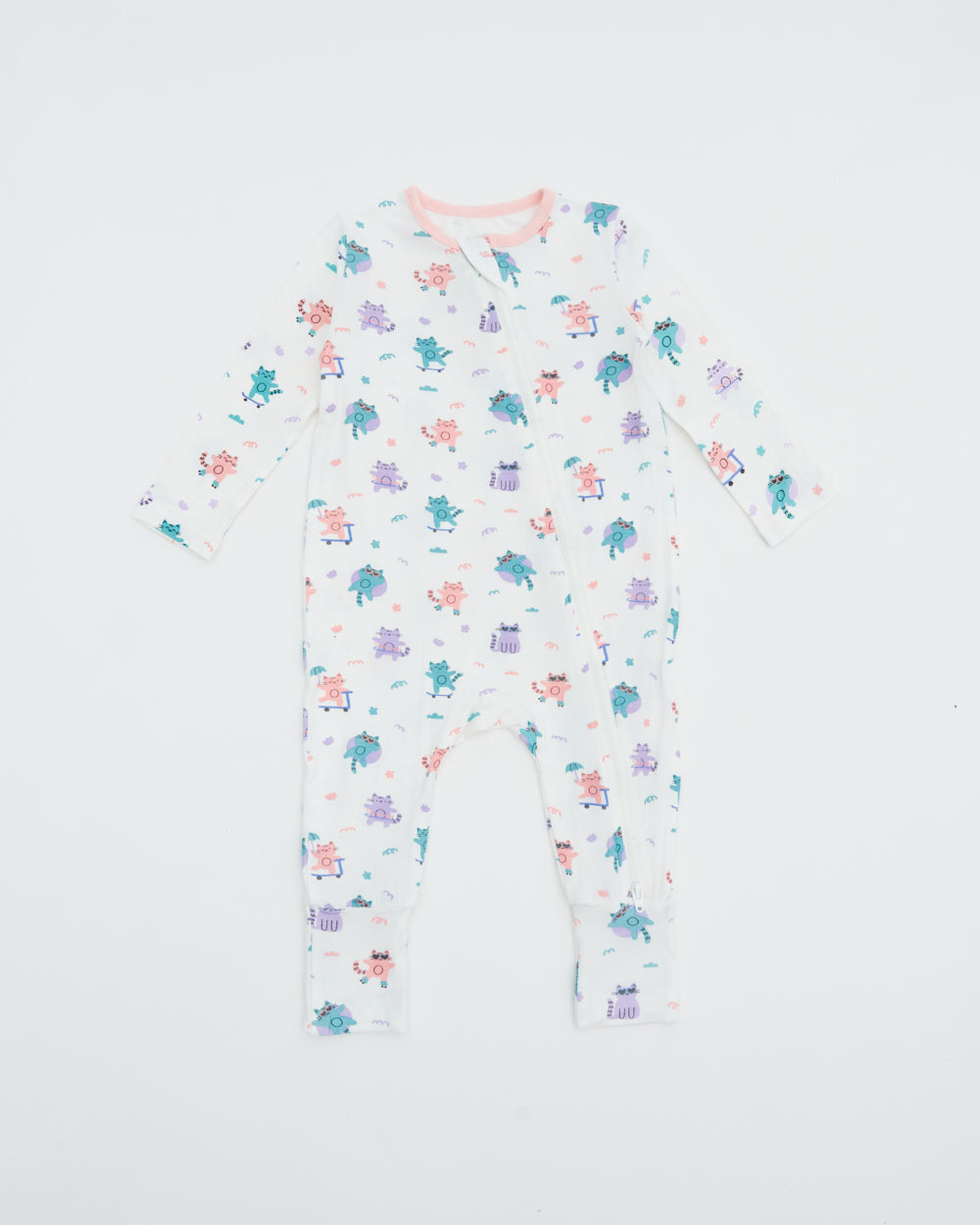 Not Too Big Kitten Sleepsuit - 2 Pack