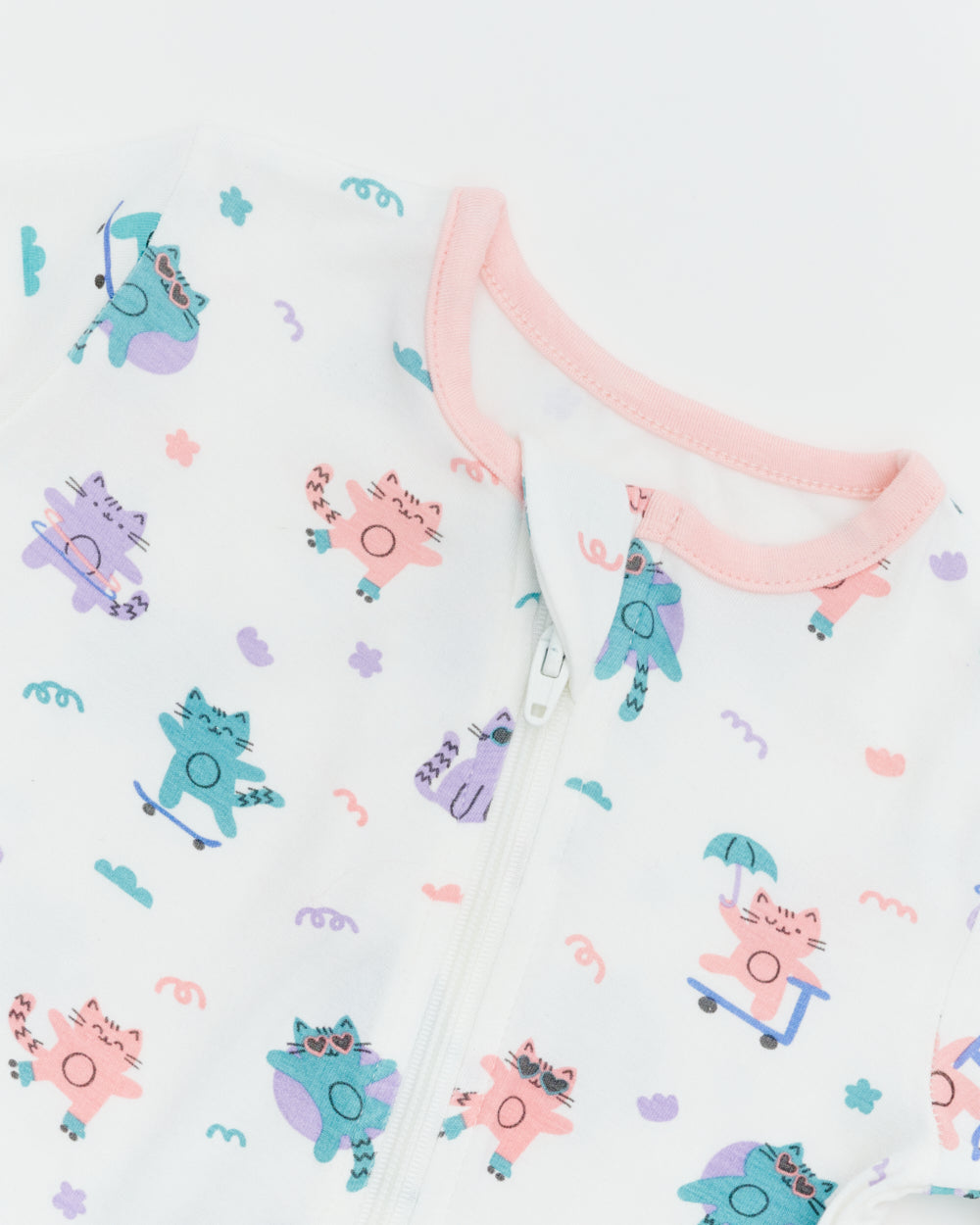 Not Too Big Kitten Sleepsuit - 2 Pack