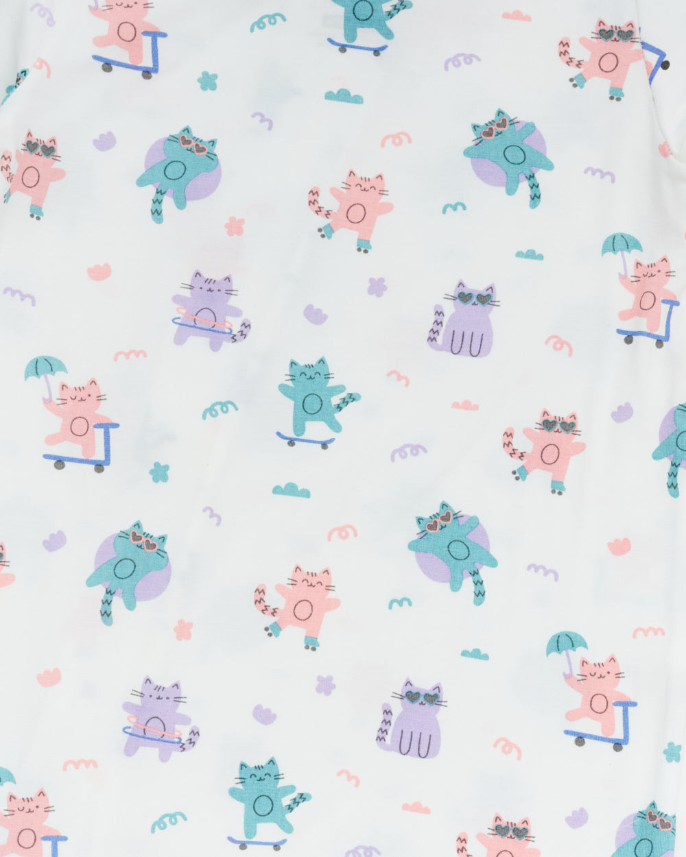 Not Too Big Kitten Sleepsuit - 2 Pack