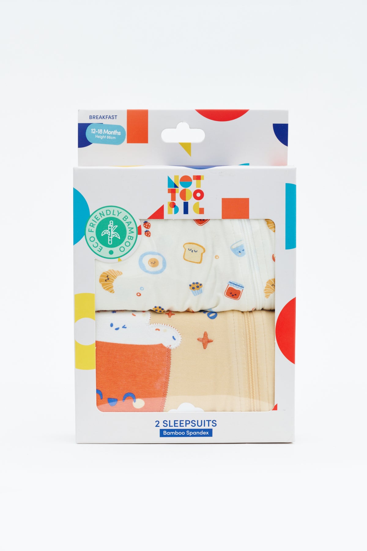 Not Too Big Breakfast Bunch Sleepsuit - 2 Pack