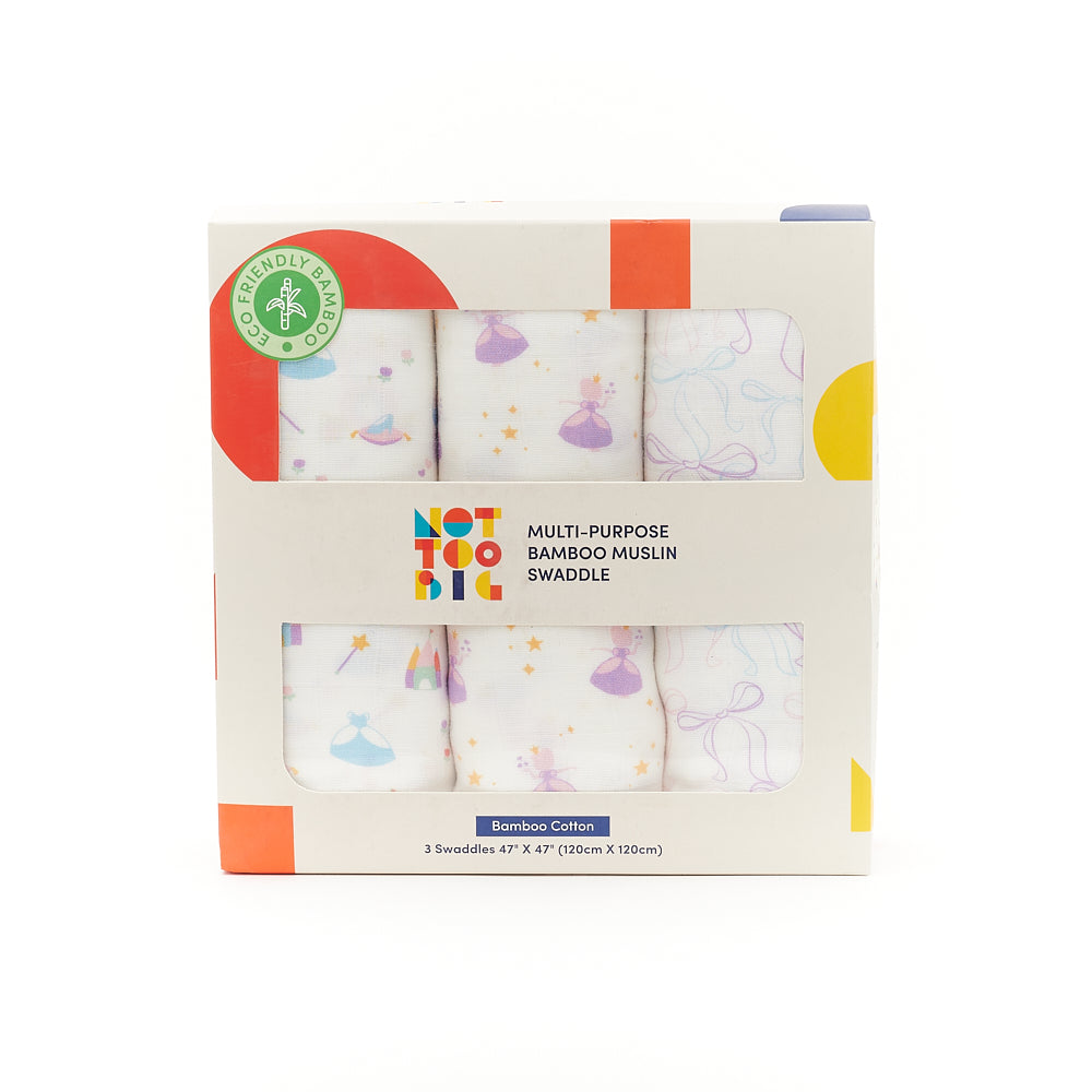Not Too Big Bamboo Swaddles 3pk - Assorted Designs