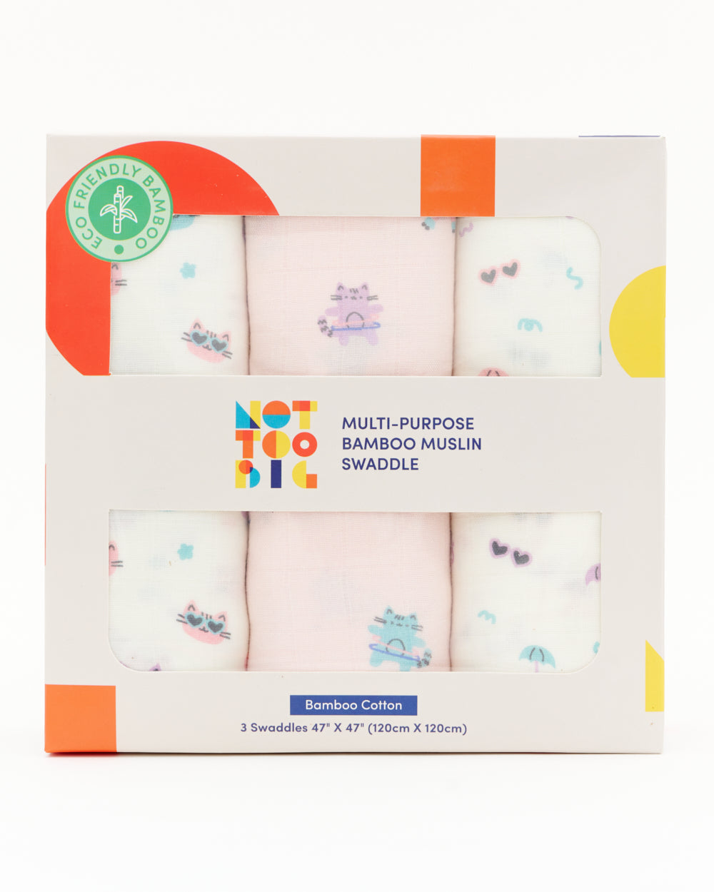 Not Too Big Bamboo Swaddles 3pk - Assorted Designs
