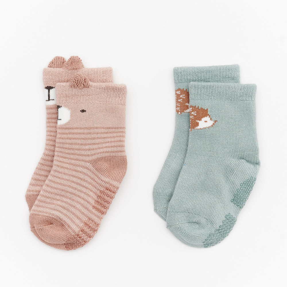 Not Too Big Woodland Socks - 2 Pack