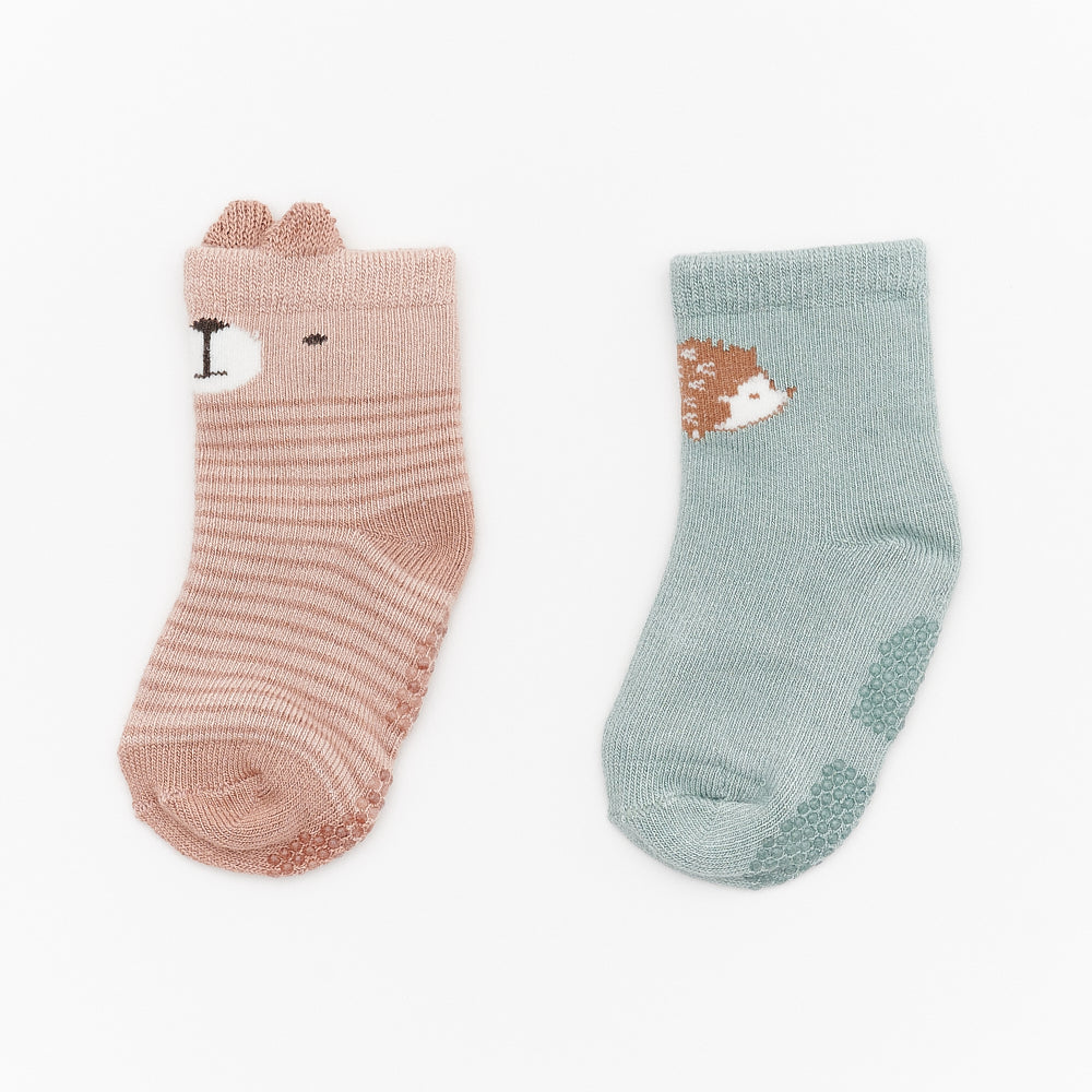 Not Too Big Woodland Socks - 2 Pack