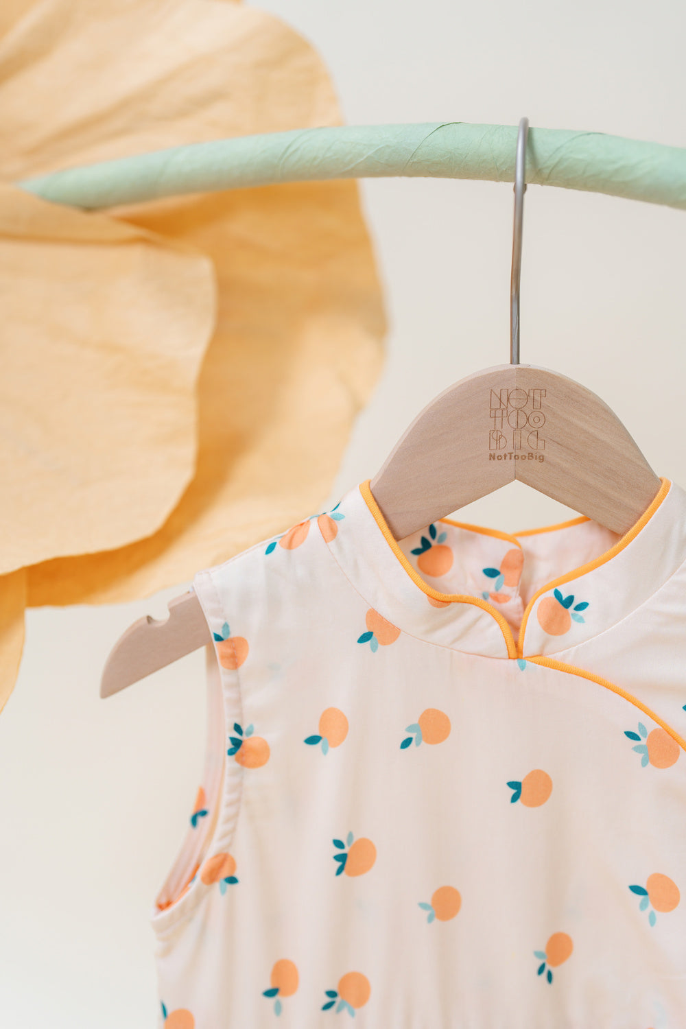 Not Too Big Tangerine Dress