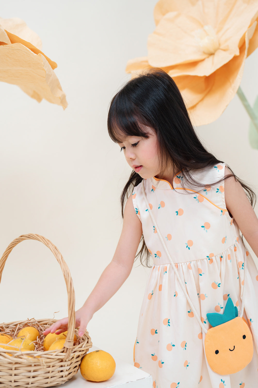 Not Too Big Tangerine Dress