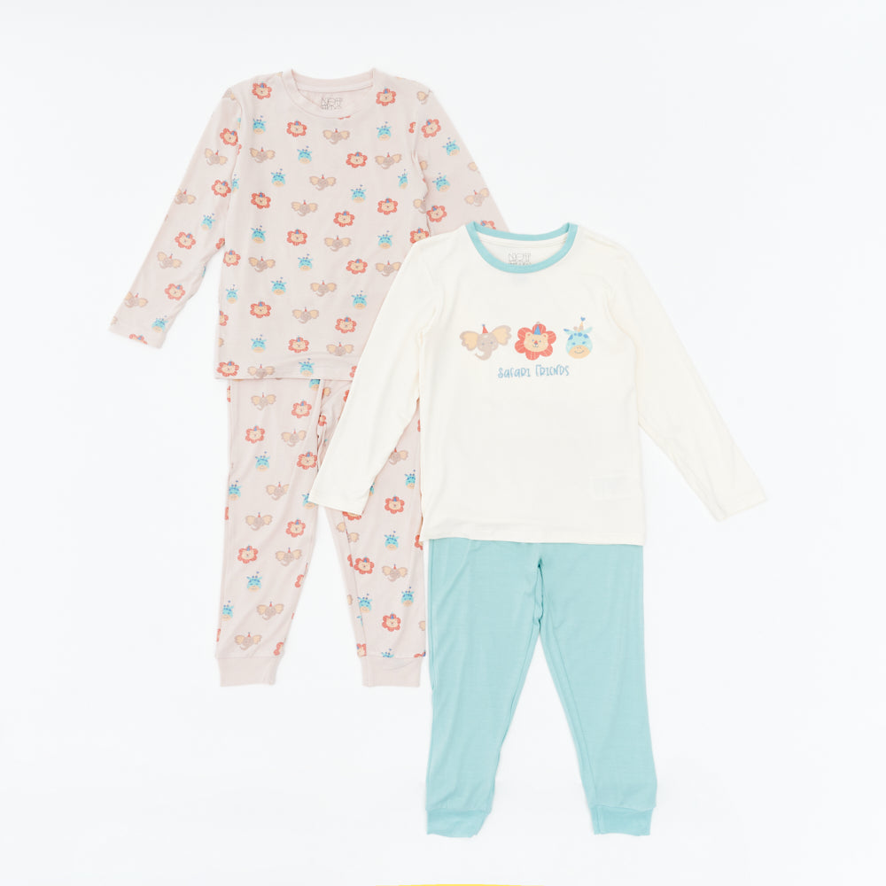 Not Too Big Safari Party Pyjamas - 2 Pack