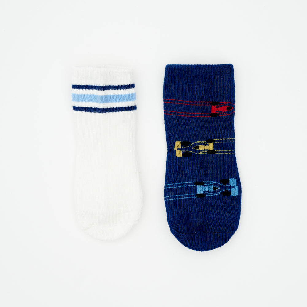 Not Too Big Tiny Racer Sock - 2 Pack