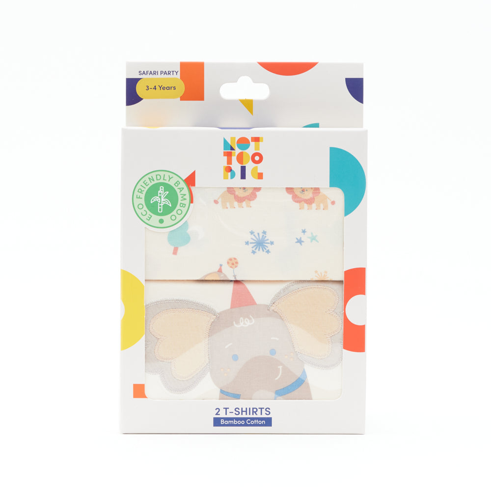 Not Too Big Safari Party T Shirt - 2 Pack