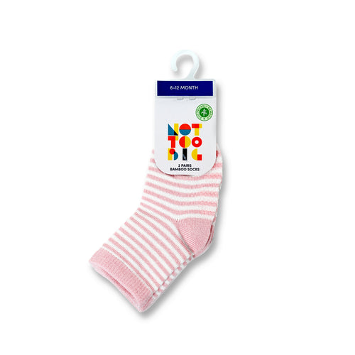 Bamboo Pink Socks - 2 Pack