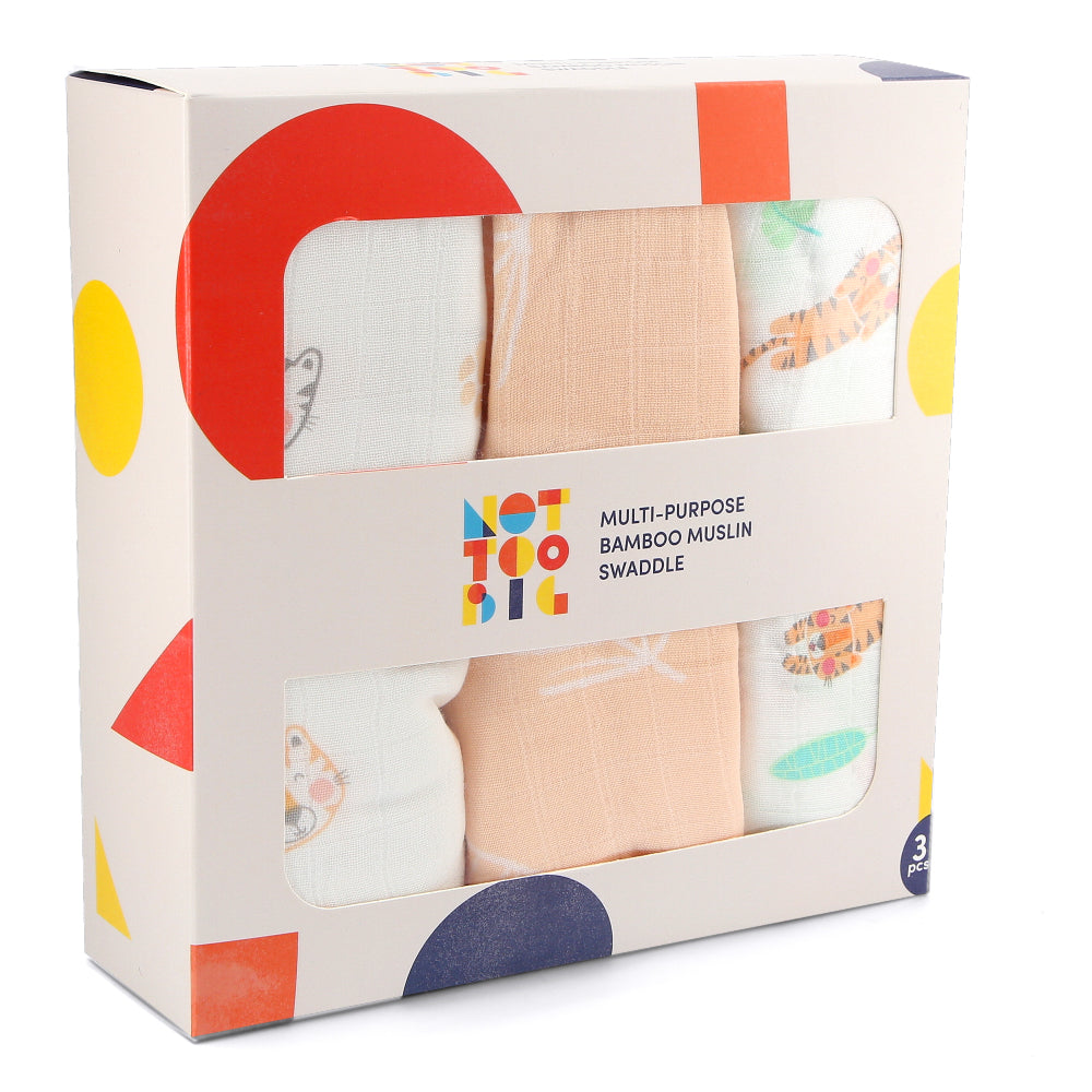 Not Too Big Bamboo Swaddles 3pk - Assorted Designs