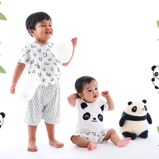 Not Too Big Panda Shorties - 2 Pack